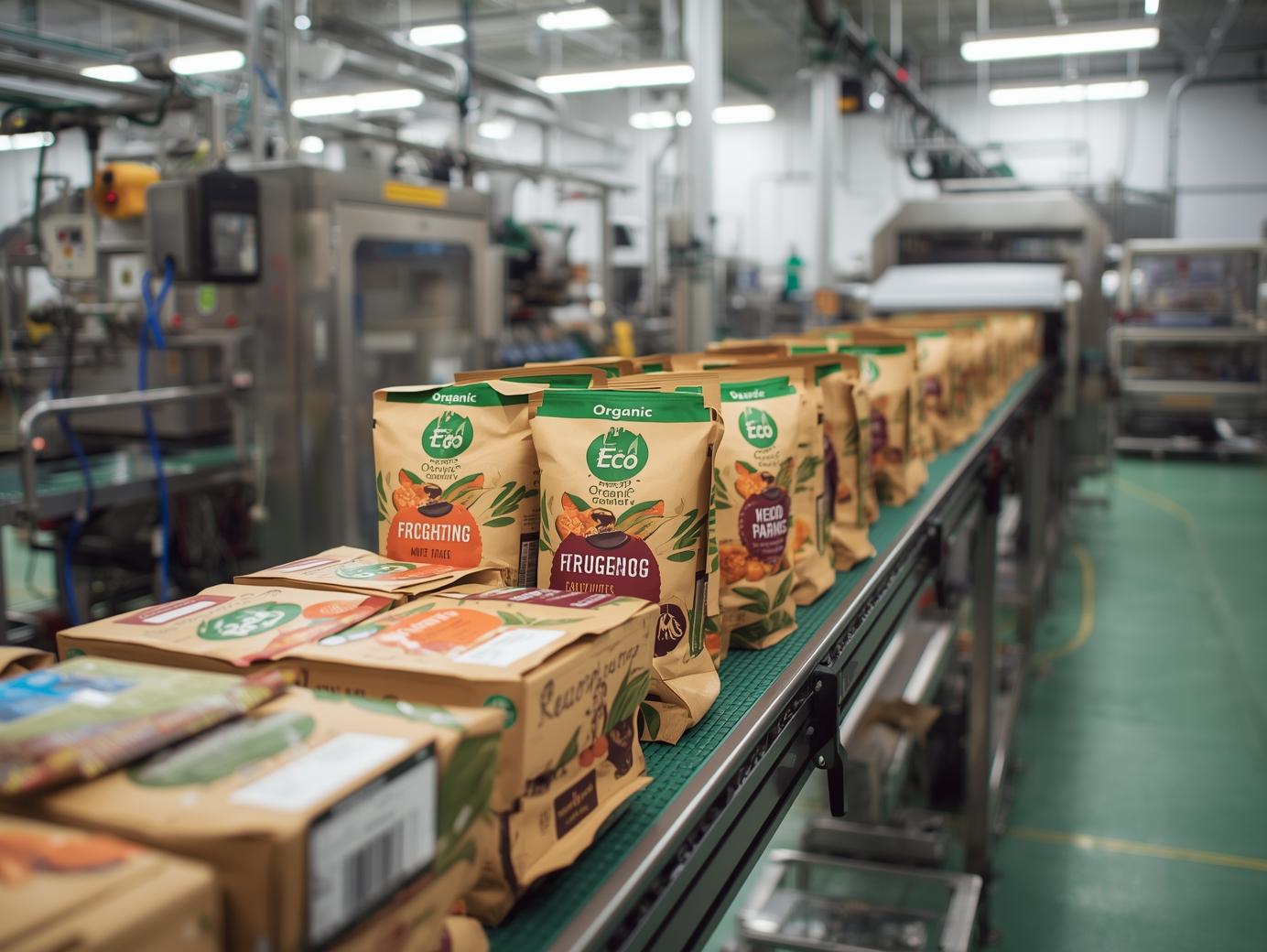 9. produkcja zywnosci ekologicznej linia pakowania produktow ekologicznych opakowania z motywami eko czyste wnetrze nowoczesna linia produkcyjna realistyczne zdjecie.jpg