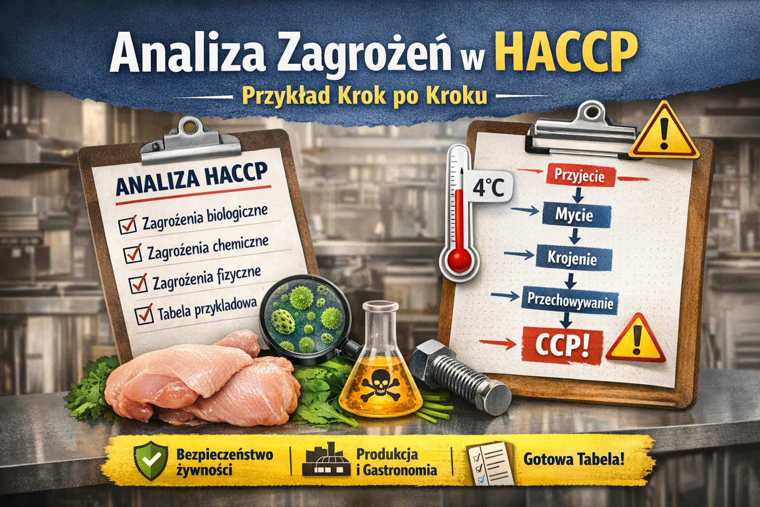 analiza zagrożeń w haccp – przykład krok po kroku + gotowy wzór do wdrożenia