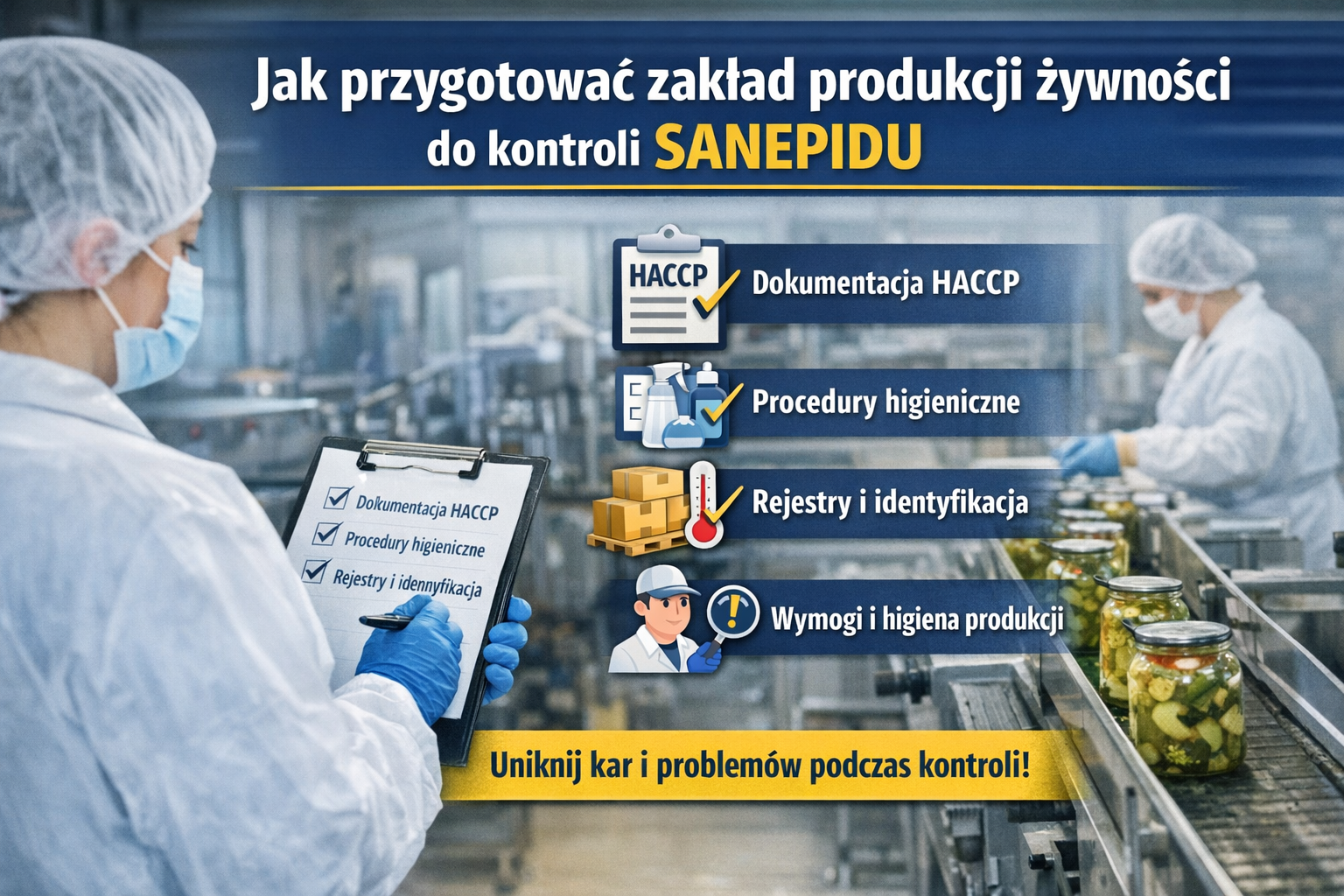 Zakład produkcji żywności do kontroli sanepidu jak przygotować zakład produkcji żywności do kontroli sanepidu sprawdź jakie dokumenty przygotować, co sprawdzają inspektorzy i jak uniknąć kar.