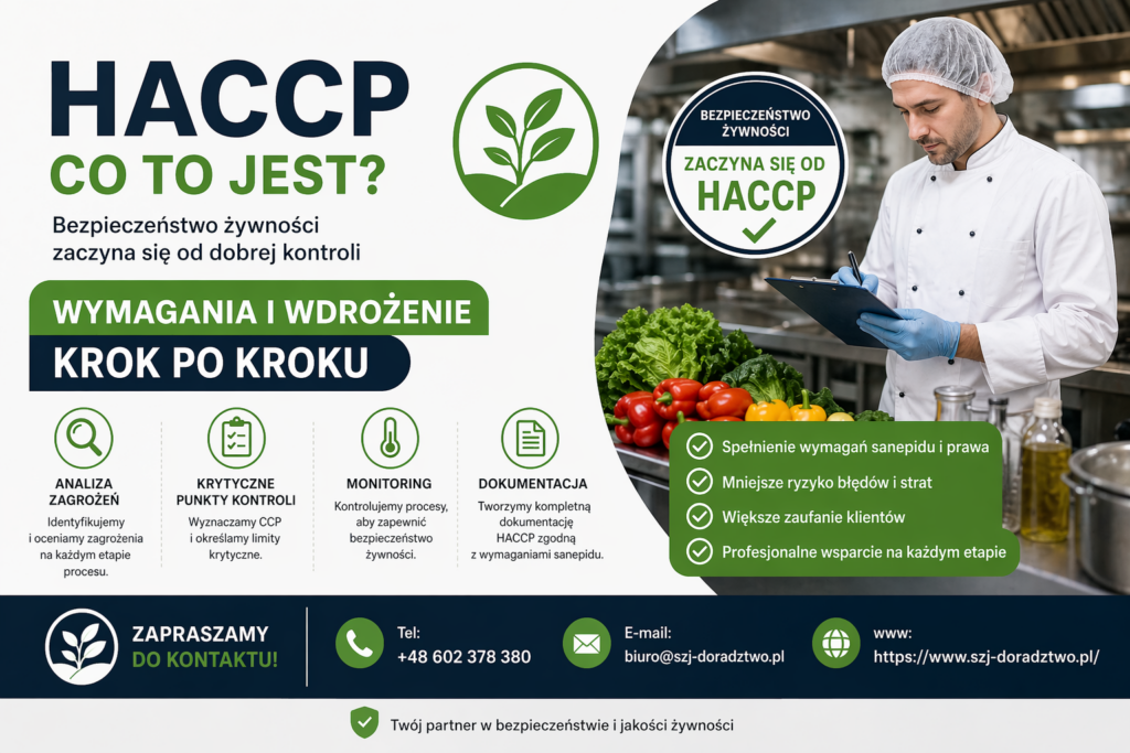 Czym jest system HACCP i kto musi go wdrożyć? Sprawdź wymagania sanepidu, poznaj zasady HACCP krok po kroku oraz dowiedz się, jak przygotować dokumentację i uniknąć błędów podczas kontroli.