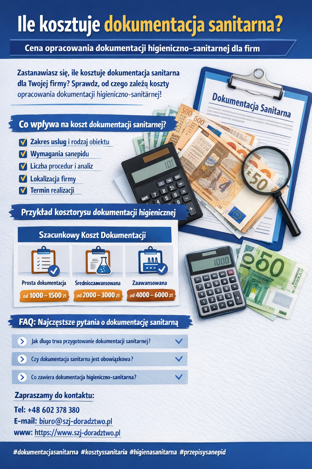koszt dokumentacji sanitarnej dla firm
