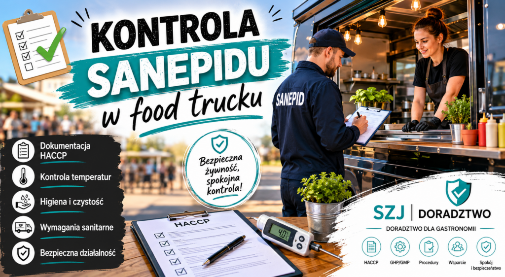 kontrola sanitarna w food trucku
