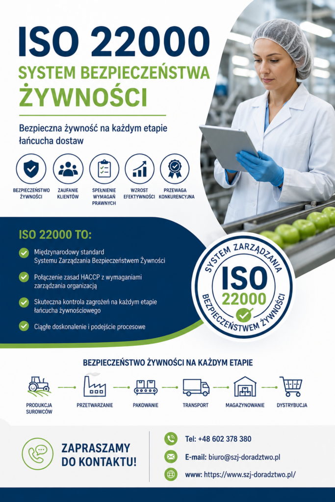 iso 22000 system bezpieczeństwa żywności